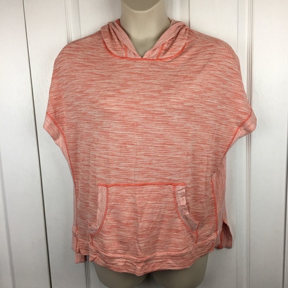 Dress Barn Sunday‎ Hooded Short Sleeve Top